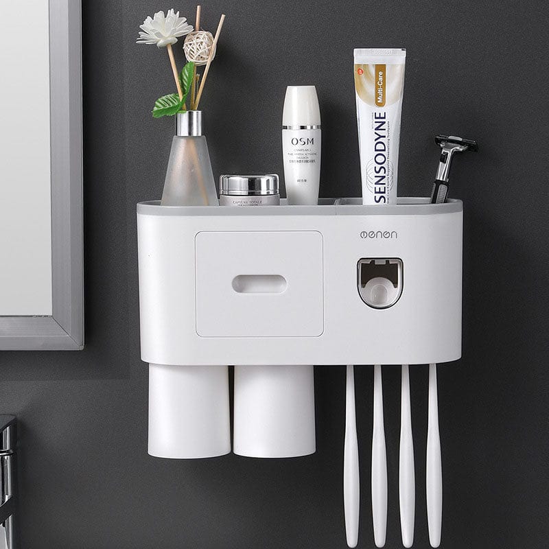 Toothbrush Holder Automatic Toothpaste Squeezer