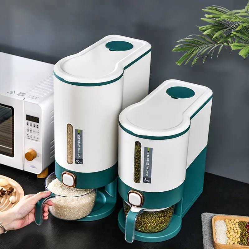 Press-Type Automatic Cereal Dispenser Rice Dispenser