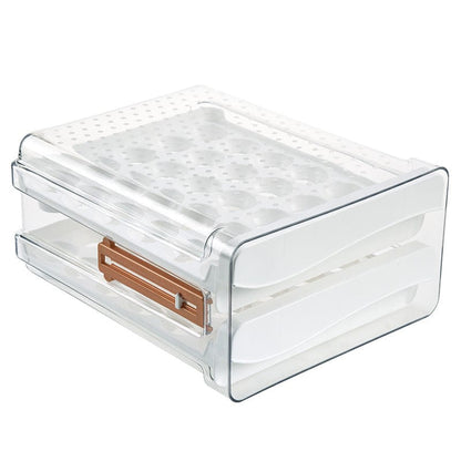 Double Drawer Egg Holder for Refrigerator 40 Grids