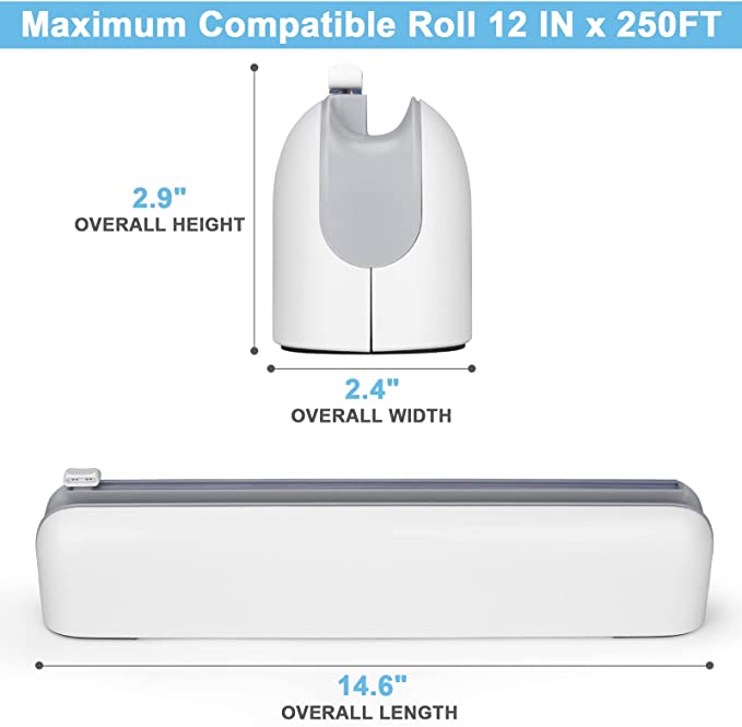 Plastic Wrap Dispenser with Cutter