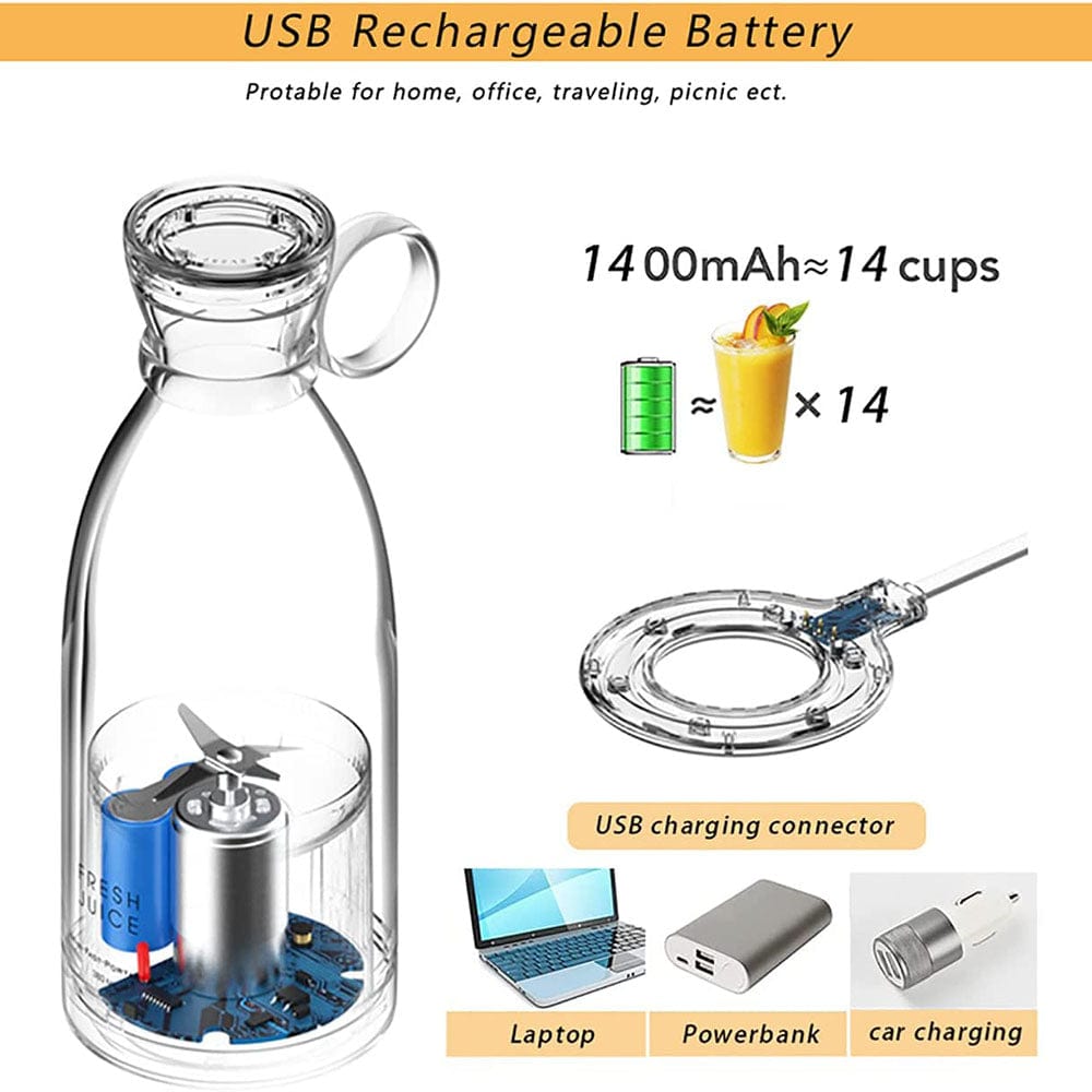 Electric Juicer Portable 4 Blades Blender