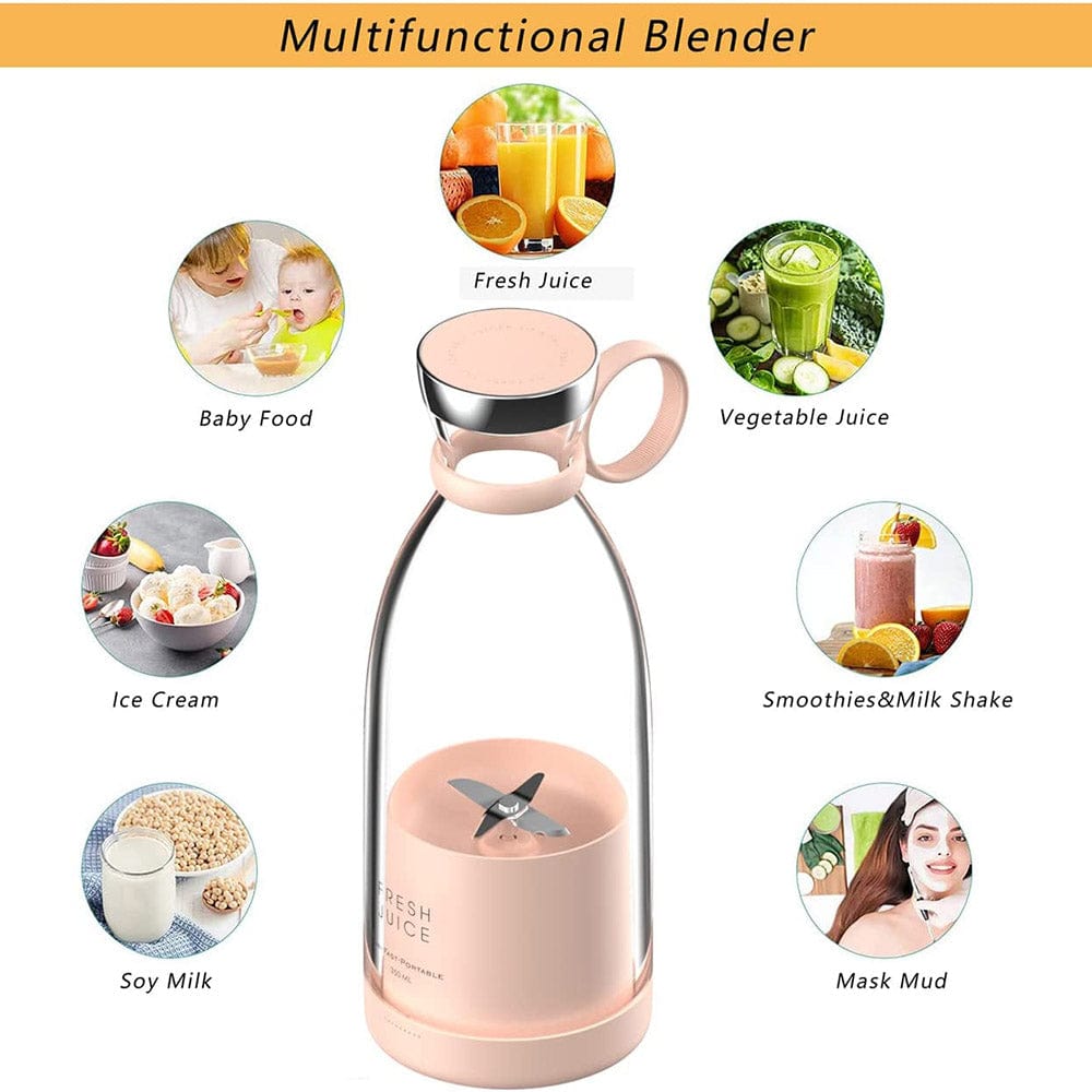 Electric Juicer Portable 4 Blades Blender