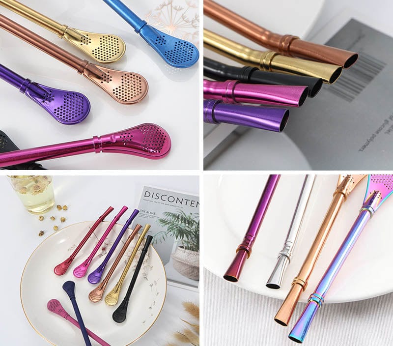 Reusable Straws Spoon 7Pcs