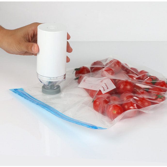 10Pcs Reusable Food Storage Vacuum Seal Bags With Pump